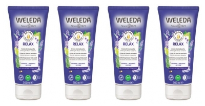 Weleda Entspannende Duschcreme Set mit 4 x 200 ml