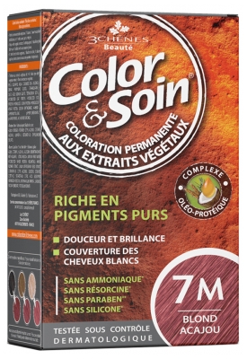 Les 3 Chênes Color & Soin Permanent Color Care - Hair Colour: Mahogany Blond: 7M