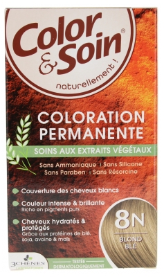 Les 3 Chênes Color & Soin Permanent Color Care - Hair Colour: Wheat Blond: 8N