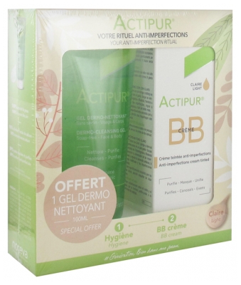 Noreva Actipur Tinted BB Cream 30ml + Free Dermo-Cleansing Gel 100ml - Colour: Fair