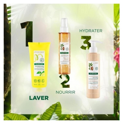 Klorane Gel Douche Nutritif au Cupuaçu Bio Zeste d'Agrumes 200 ml