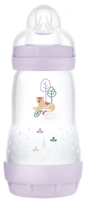 MAM Easy Start Baby Bottle 260 ml 2 Months and + Flow 2 - Colour: Lilac