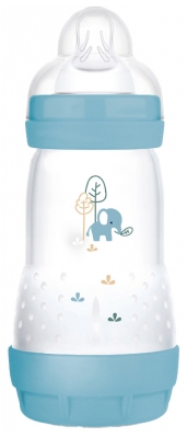 MAM Easy Start Baby Bottle 260 ml 2 Months and + Flow 2 - Colour: Ocean