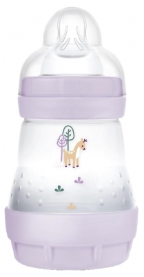 MAM Easy Start Baby Bottle 160 ml 0 Months and + Flow 1 - Colour: Lilac