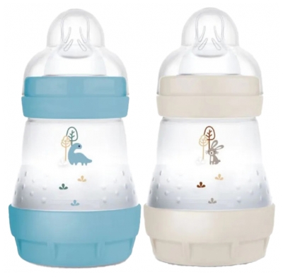 MAM 2 Baby Bottles Easy Start 160 ml 0 Months and + Flow 1