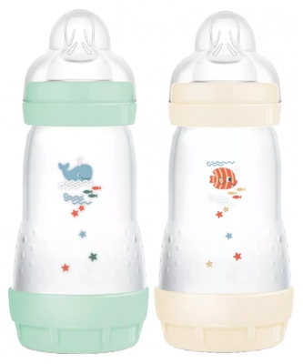 MAM 2 Baby Bottles Easy Start 260 ml 2 Months and + Flow 2