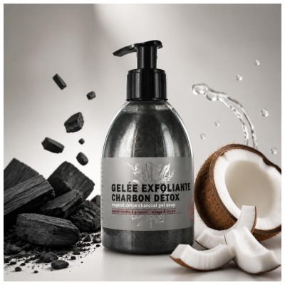 Tadé Vegetal Detox Charcoal Gel Soap Organic 300ml