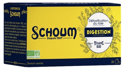 Schoum Digestie Infuzie Bio 20 Pliculețe