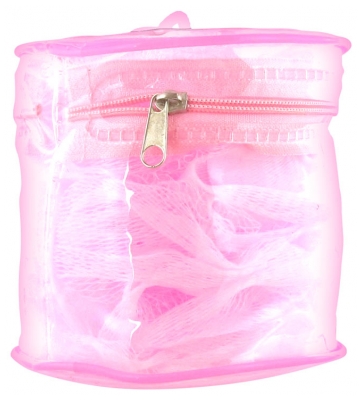 Estipharm Massage Flower Sponge with Case - Colour: Pink