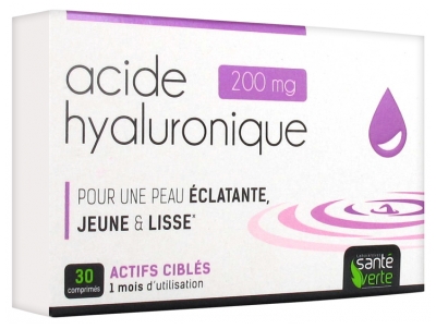 Santé Verte Hyaluronic Acid 200mg 30 Tablets