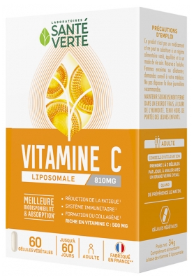 Santé Verte Liposomal Vitamin C 60 Vegetable Capsules