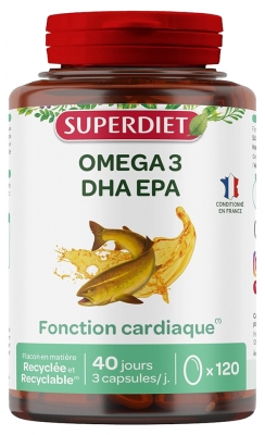 Superdiet Omega 3 120 Capsules