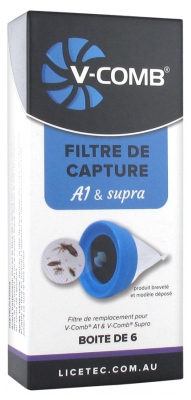 Licetec V-Comb Capture Filter A1 and Supra 6 Filters