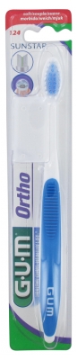 GUM Orthodontic Toothbrush 124 - Colour: Blue