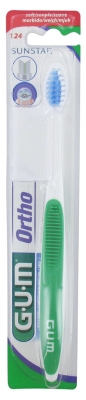 GUM Orthodontic Toothbrush 124 - Colour: Green