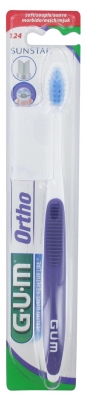 GUM Orthodontic Toothbrush 124 - Colour: Purple