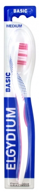 Elgydium Basic Medium Toothbrush - Colour: Pink