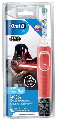 Oral-B Kids Rechargeable Electric Toothbrush for Children 3 Years Old + - Model: Star Wars