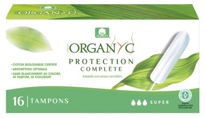 Organyc Vollständiger Schutz 16 Tampons Super