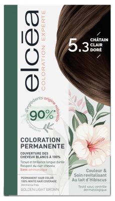 Elcéa Permanent Expert Hair Color - Hair Colour: 5.3 Golden Light Chestnut