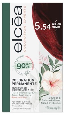 Elcéa Permanent Expert Hair Color - Hair Colour: 5.54 Coppery Mahogany