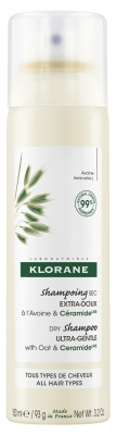 Klorane Oatmeal Milk Extra-Mild Dry Shampoo Spray 150 ml - Typ: Wszystkie rodzaje włosów