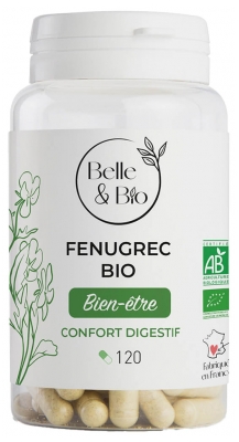 Belle & Bio Organic Fenugreek 120 Capsules