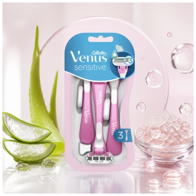 Gillette Venus Sensitive 3 Rasoirs