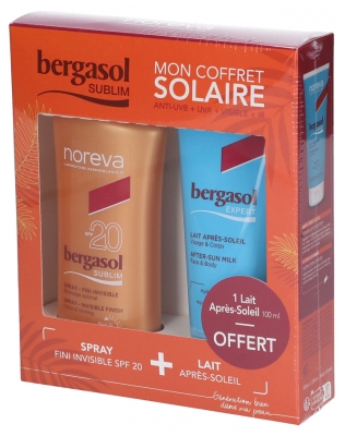 Noreva Bergasol Sublim Invisible Finish Spray SPF20 125 ml + Expert After Sun Milk 100 ml Gratis
