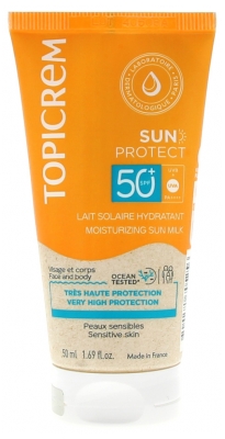 Topicrem Sun Protect Nawilżające Mleczko Przeciwsłoneczne SPF50+ 50 ml