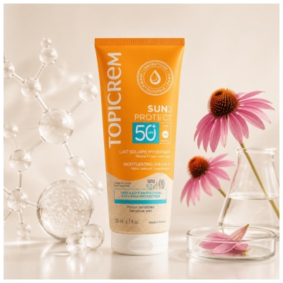 Topicrem Sun Protect Feuchtigkeitsspendende Sonnenmilch SPF50+ 200 ml