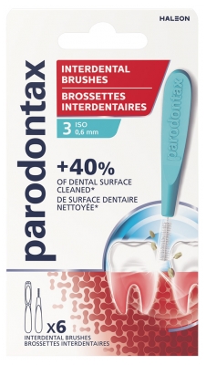 Parodontax 6 Interdental Brushes - Size: ISO3 0.6 mm