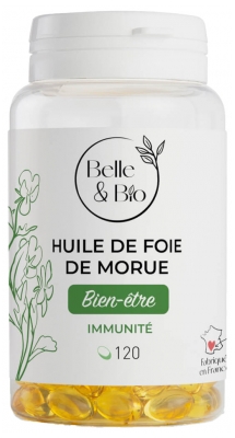 Belle & Bio Aceite de Hígado de Bacalao 120 Cápsulas