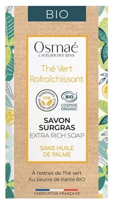 Osmaé Odświeżające Organiczne Mydło z Zieloną Herbatą Oversea 150 g