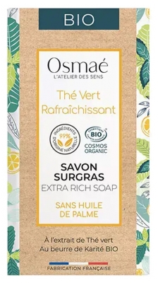 Osmaé Rückfettende Seife Grüner Tee Erfrischend Bio 150 g
