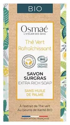 Osmaé Savon Surgras Thé Vert Rafraîchissant Bio 150 g