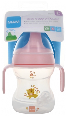 MAM Comme un Grand Cup With Handles 190ml 6 Months + - Colour: White