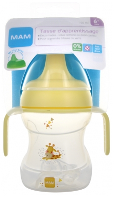 MAM Comme un Grand Cup With Handles 190ml 6 Months + - Colour: Yellow