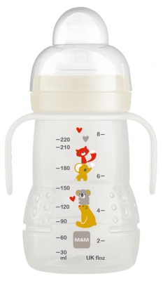 MAM Übergangsfläschchen 220 ml ab 4 Monaten - Farbe: Weiß