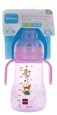 MAM Übergangsfläschchen 220 ml ab 4 Monaten - Farbe: Rosa
