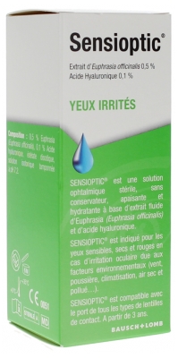 Bausch + Lomb Sensioptic Soulage & Hydrate les Yeux Irrités 10 ml