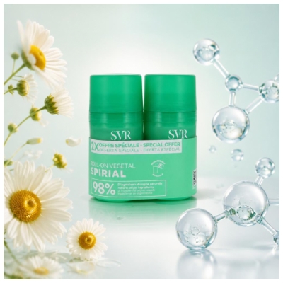 SVR Desodorante Spirial 24h Roll-On 2 x 50 ml