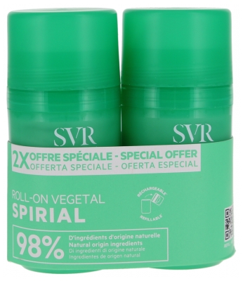 SVR Spirial 24h Deodorant Roll-On Lot of 2 x 50 ml
