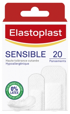 Elastoplast Sensitive Dressing 20 Opatrunków - Kolor: Biały