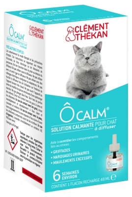 Clément Thékan Ôcalm Solution Calmante pour Chat à Diffuser Recharge 48 ml