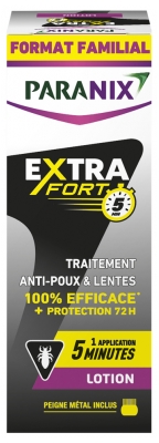 Paranix Extra Fort 5 Minutes Lotion Traitement Anti-Poux & Lentes 200 ml