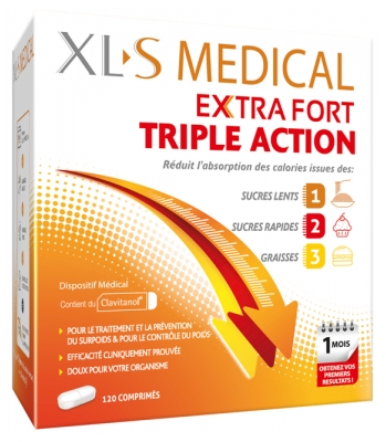 XLS Medical Extra Strength Triple Action 120 Tabletek