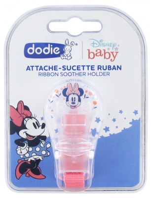 Dodie Disney Baby Ribbon Soother Clip - Model: Minnie