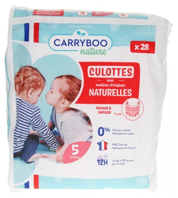 Carryboo Culottes Naturelles 28 Culottes Taille 5 (12-18 kg)