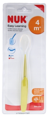 NUK Easy Learning Silicon Soft Spoon 4 Monts and + - Colour: Anise Green